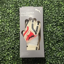 PUMA Football Goalkeeper Gloves Sz 8 Adjustable Hook Loop 041859