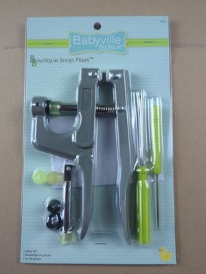 New Dritz Babyville Boutique Snap Pliers Kit 35039