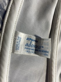 Vintage JCPenney Adonna Bra 34c White Corset Padded Underwire Bustier *Flaw*