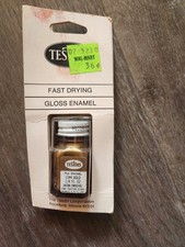 TESTORS PAINT GLOSS ENAMEL 1/4oz JAR 7.4ml plastic model car 1144 Gold NOS Vtg
