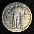 1919 Standing Liberty Quarter 25c Coin, Nice Readable Date!