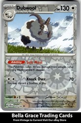 Dubwool 125/142 Stellar Crown Reverse Holo Uncommon