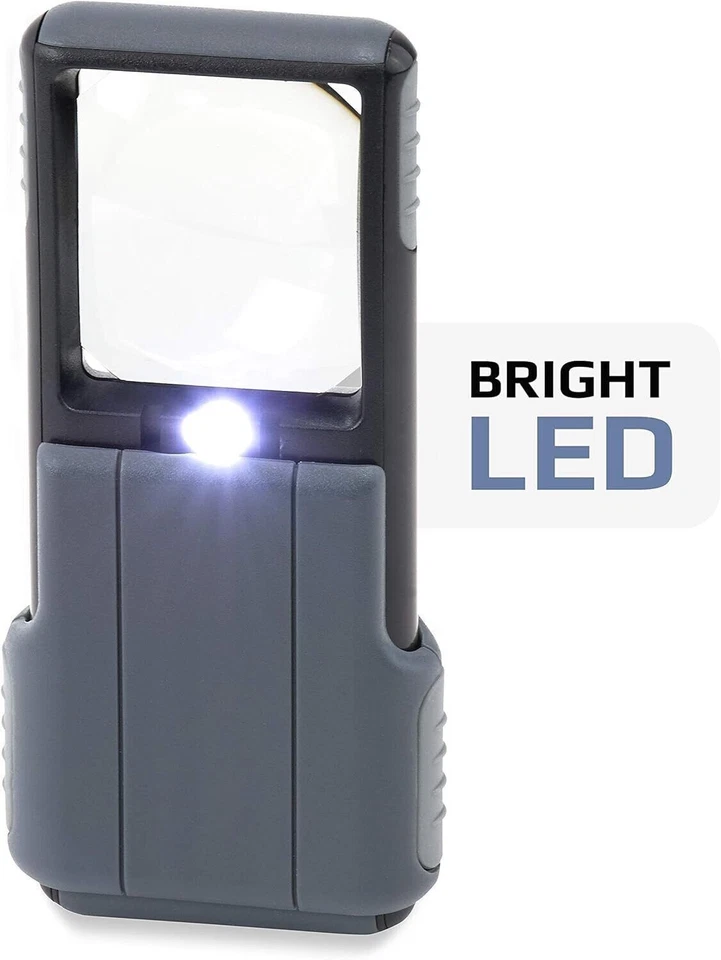 Carson 5x MiniBrite LED Lighted Slide-Out Aspheric Magnifier with Protective ... - Image 4 of 4