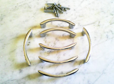 7 Vintage 3415 Amerock Chrome Bar Cabinet Drawer Pull Handles - 3 5/8inch