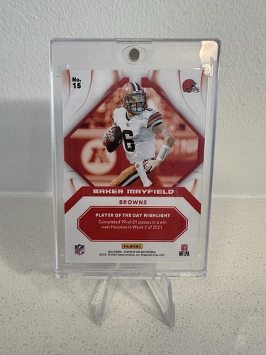 Baker Mayfield #10/10 Panini NFL Player of the Day GOLD Browns Buccaneers SSP - Bild 2 von 2
