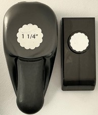 2 EK Success SCALLOP CIRCLE Paper Punches 1"  1 1/4"