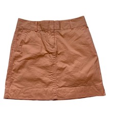 Vineyard Vines Womens Orange Cotton Stretch Mini Skirt Size 4 Preppy Coastal