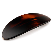 Parcelona French Dome Large 4" Tortoise Shell Cellulose Acetate Hair Barrette