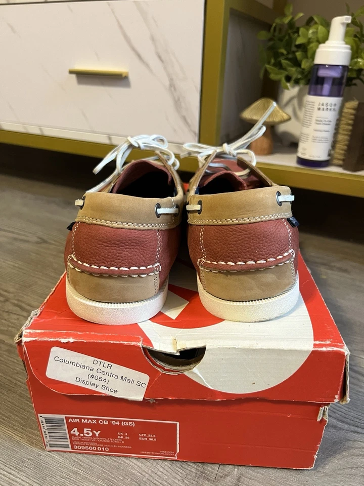 Talla 10.5 - Mocasines Crown & Ivy Boat Rojo y Marrón Foto 4 de 4