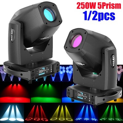 LED Zoom Moving Head Stage Light 5Prism DMX Beam Wash Lighting DJ Disco Bar Show