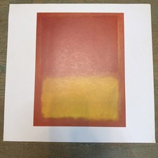 Vintage Litho Print Marc Rothko 1956 ?Orange And Yellow? 16? x 16.75???Unframed