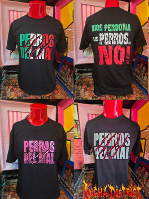 Perros del mal lucha libre adult shirts