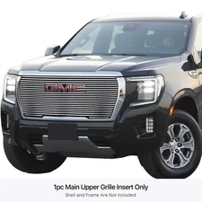 For GMC Yukon 2021-2024 APG 3-Pc Polished 8x6 mm Horizontal Billet Main Grille