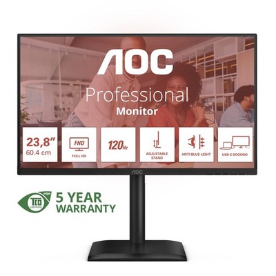 AOC 60,5cm (23,8'') 24E4CV 16:09 HDMI+DP+USB-C Lift black