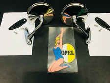NEU Chrom Spiegel Außenspiegel SET Opel | Rekord C | Commodore A | Kadett B | GT