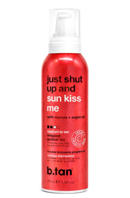 b.tan Just Shut Up & Sun Kiss Me Gradual Tanner 7.05 oz | Medium to Tan
