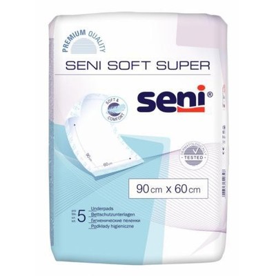 2x SENI Soft Super Bettschutzunterlage 90x60 cm 5 ST