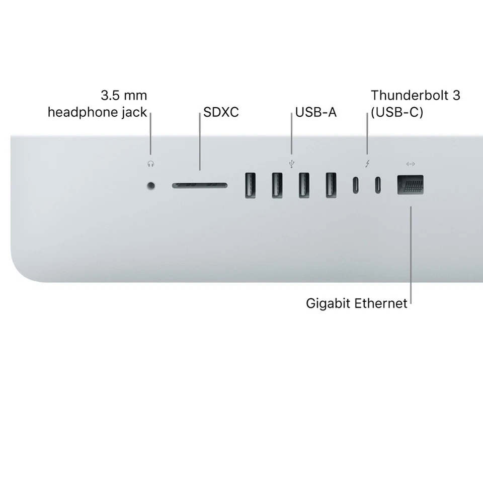 Apple iMac 2017 21,5" Core i5-7400 3,0GHz 8 GB RAM 256 GB SSD Todo En Uno Plata - Imagen 3 de 4