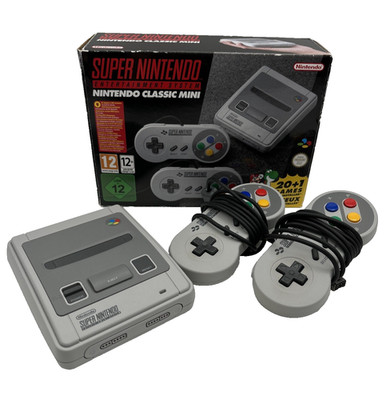 Super Nintendo Classic Mini SNES Konsole in OVP mit 2 Controllern Guter Zustand