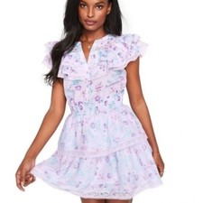 LoveShackFancy x Target Lavender Floral Ruffle Dress XS