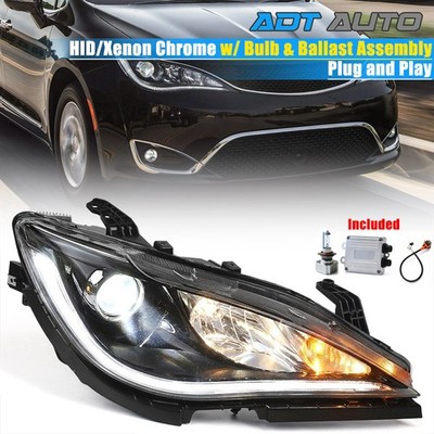 For Chrysler Pacifica 2017-2020 LED DRL HID Headlight w/ Bulb & Ballast Right RH