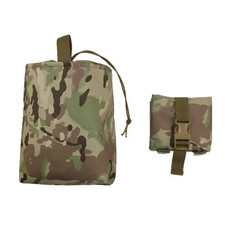 1Pcs Folding Molle Tactical Magazine Dump Drop Pouch Hunting Airsoft Ammo EDC To