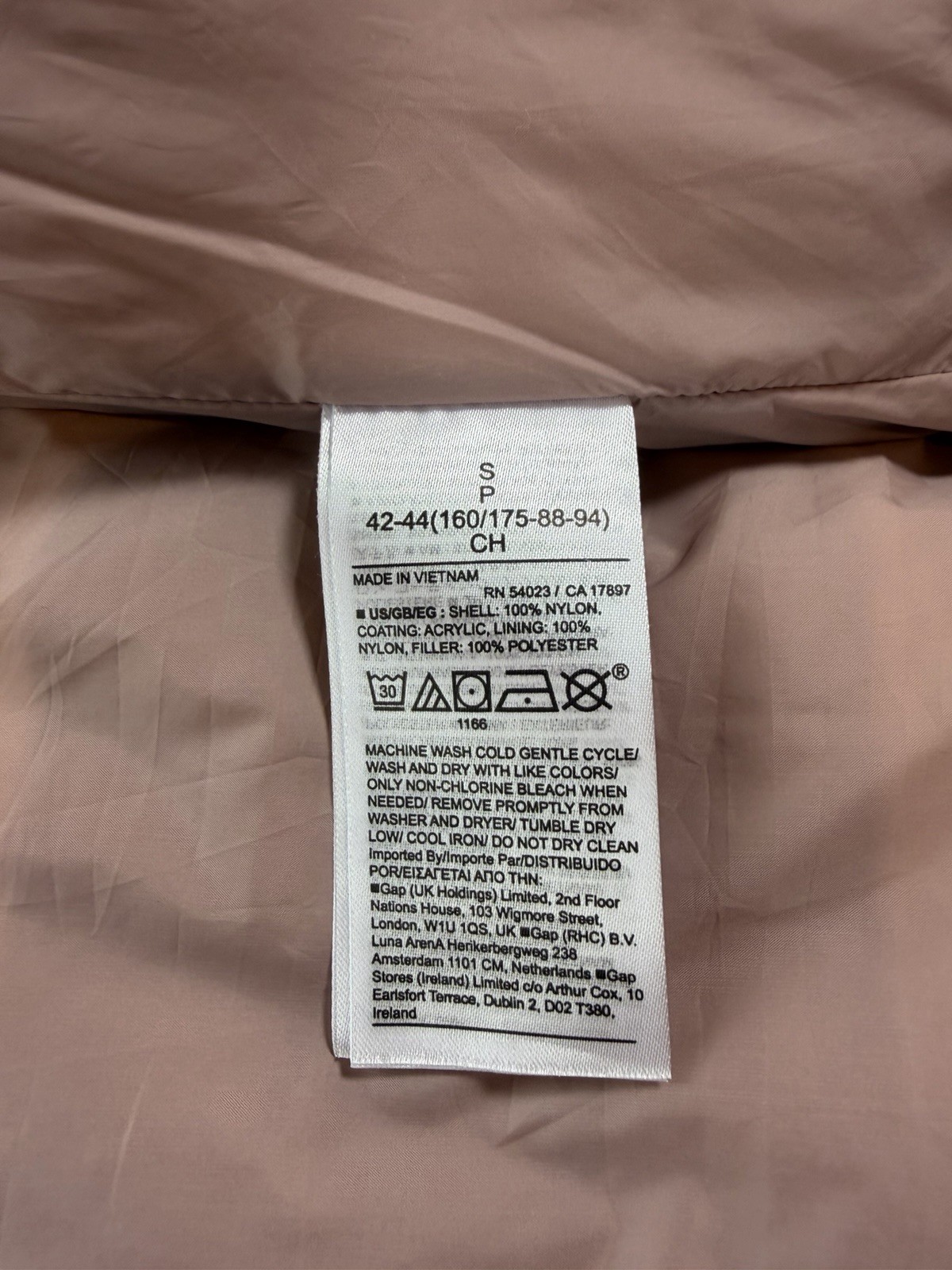 GAP ColdControl Puffer Jacket Women’s Small Taupe… - image 7