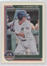 2022 USA Baseball Stars & Stripes Team Logo Gold 7/25 Joshua Springer #85 09wc