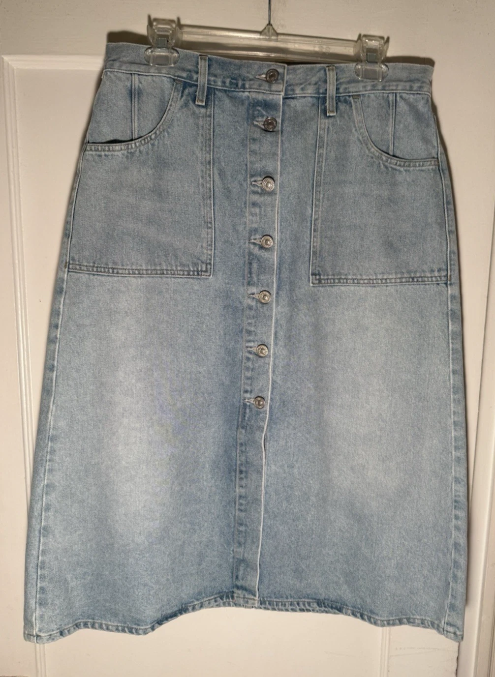 CITIZENS OF HUMANITY Anouk Button Front Denim Midi Skirt Size 31