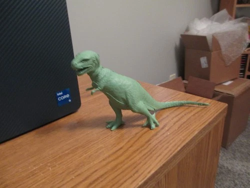 VINTAGE MARX GREEN TYRANNOSAURUS REX PREHISTORIC DINOSAUR