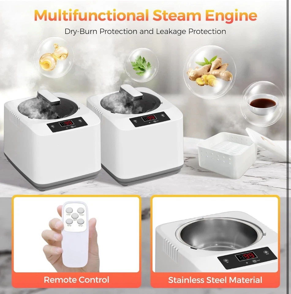 Upgraded 2 Person Portable Infrared Sauna Box With 5-layer Waterproof, And Chair - Image 4 of 4