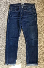 Unbranded Brand UB221 21oz Tapered Raw Selvedge Denim Size 29x28.5 (Tagged 28)