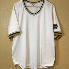 Parallel x League Ace Mesh Jersey Men's Size Large, White, Green, Mustard