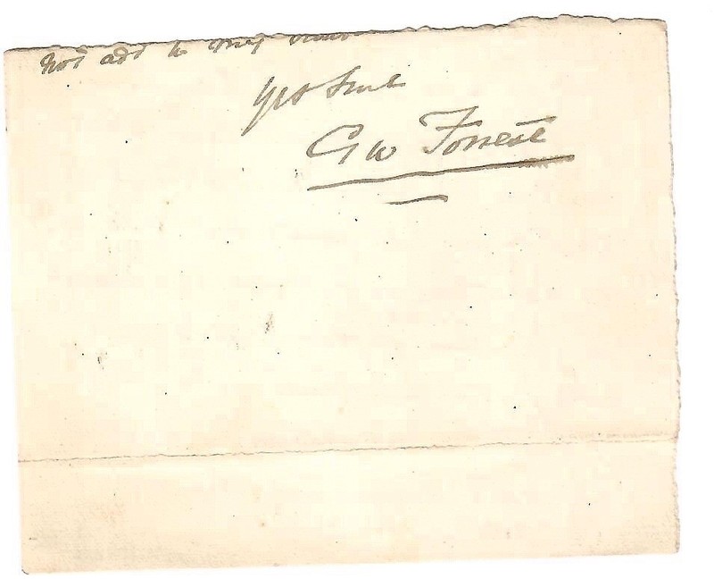 Clipped Signature from ALS  Sir George William Forrest