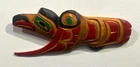 George MATILPI Hand Carved Original Signed Indigenous Kwakiutl Nation RAVEN