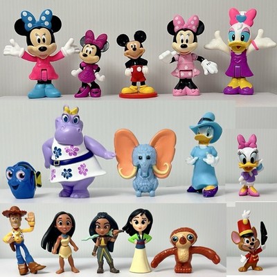 Disney Mickey Mouse & Friends Lot Of 16 Figures Minnie Nemo Daisy Abu Tilly Tuk