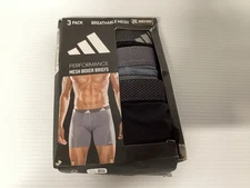 Adidas Performance Mesh Boxer Brief Underwear SZ 3XL 3 Pack New