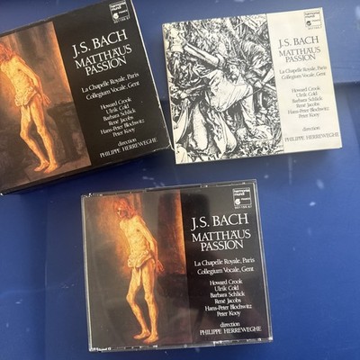 J. S. Bach Matthaus Passion 1985, complete box set with insert, box and case 