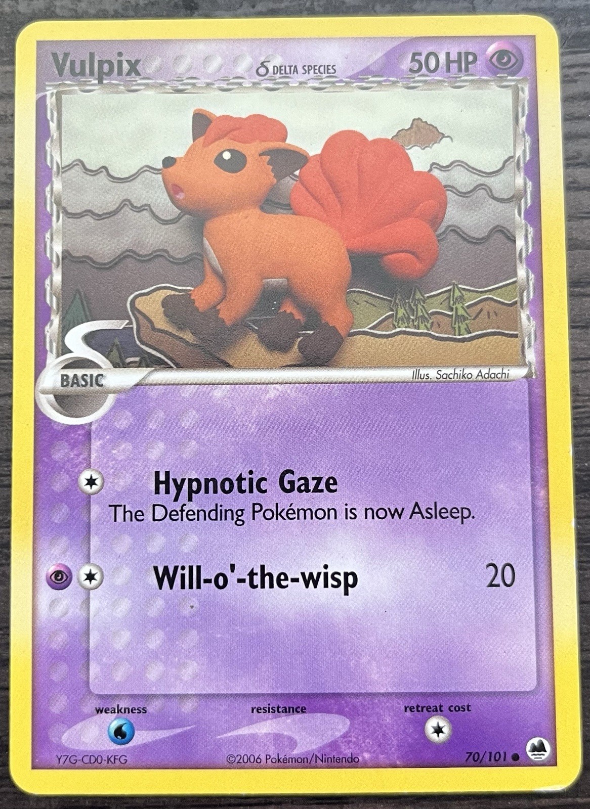 Vulpix Delta Species 70/101 Pokemon TCG Dragon Frontiers Common LP