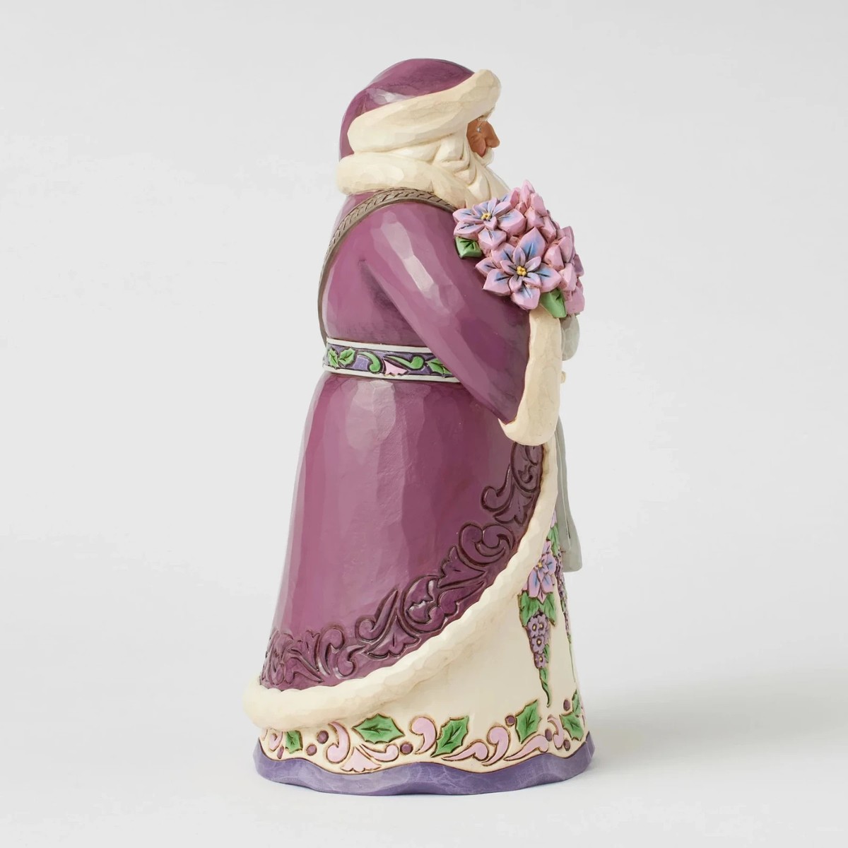 Jim Shore PURPLE SANTA FIGURINE-ROYAL HOLIDAY CHEER 6017004 NEW