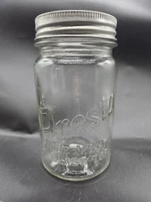 Vintage Presto Wide Mouth Canning Jar One Quart Illinois Glass Co- Great Conditi