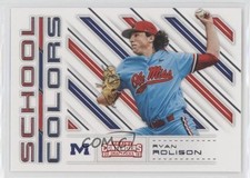 2018 Panini Contenders Draft Picks School Colors Ryan Rolison #4 0b7