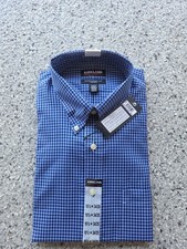Kirkland Signature Men's Traditional Fit Non-Iron Dress Shirt NWT 16.5x34/35