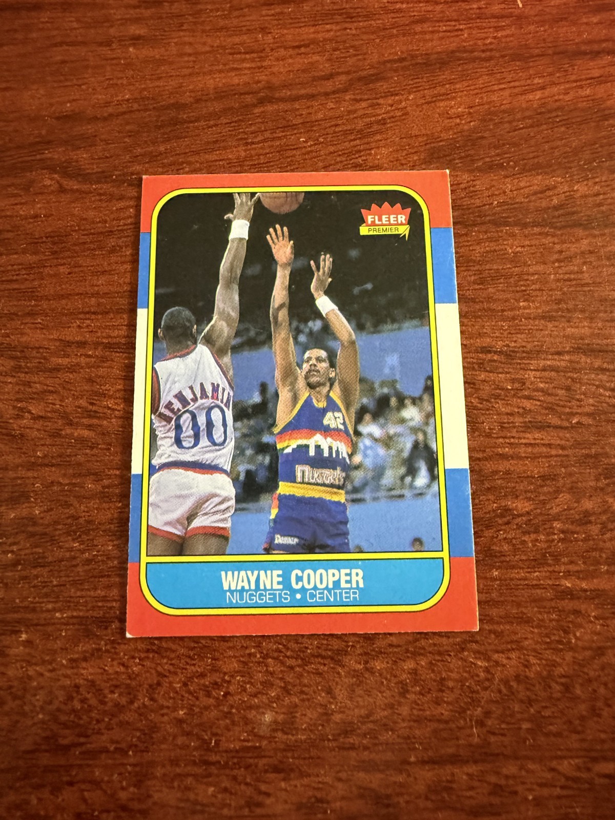 1986-87 Fleer #17 Wayne Cooper Rookie Card. EX(oc)