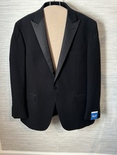 Haspel Audubon Peak Tuxedo Jacket Black Pepper Cotton 46L NWT Made USA Textured