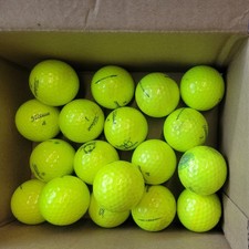 18 Yellow Titleist Pro V1 model 22/24/25 -3A condition Used Golf Balls
