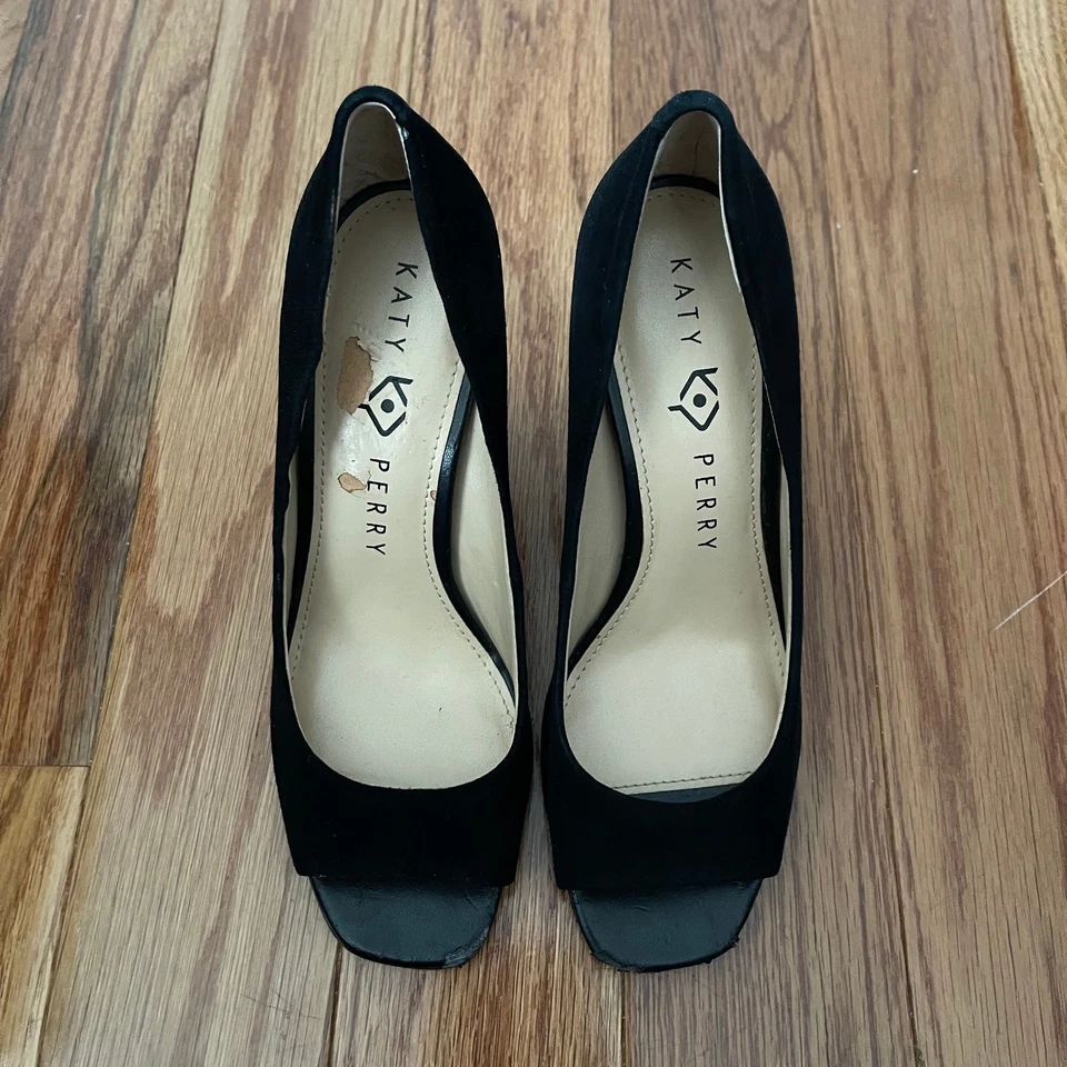 Katy Perry The Caitlin Rubik’s Cube Tacones Mujer 6 Negro Multicolor Gamuza Bloque Foto 4 de 4