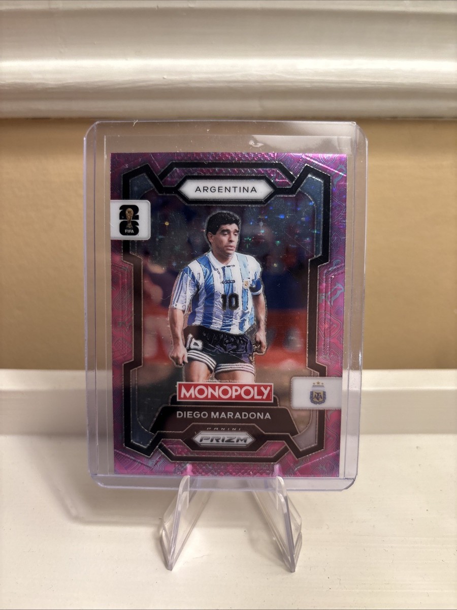 2026 Monopoly Panini Prizm: FIFA World Cup Diego Maradona Pink