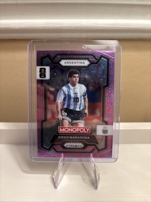 2026 Monopoly Panini Prizm: FIFA World Cup Diego Maradona Pink