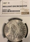 1887 U.S. MORGAN SILVER DOLLAR FANTASTIC MINT BRILLIANCE UNCIRCULATED CONDITION